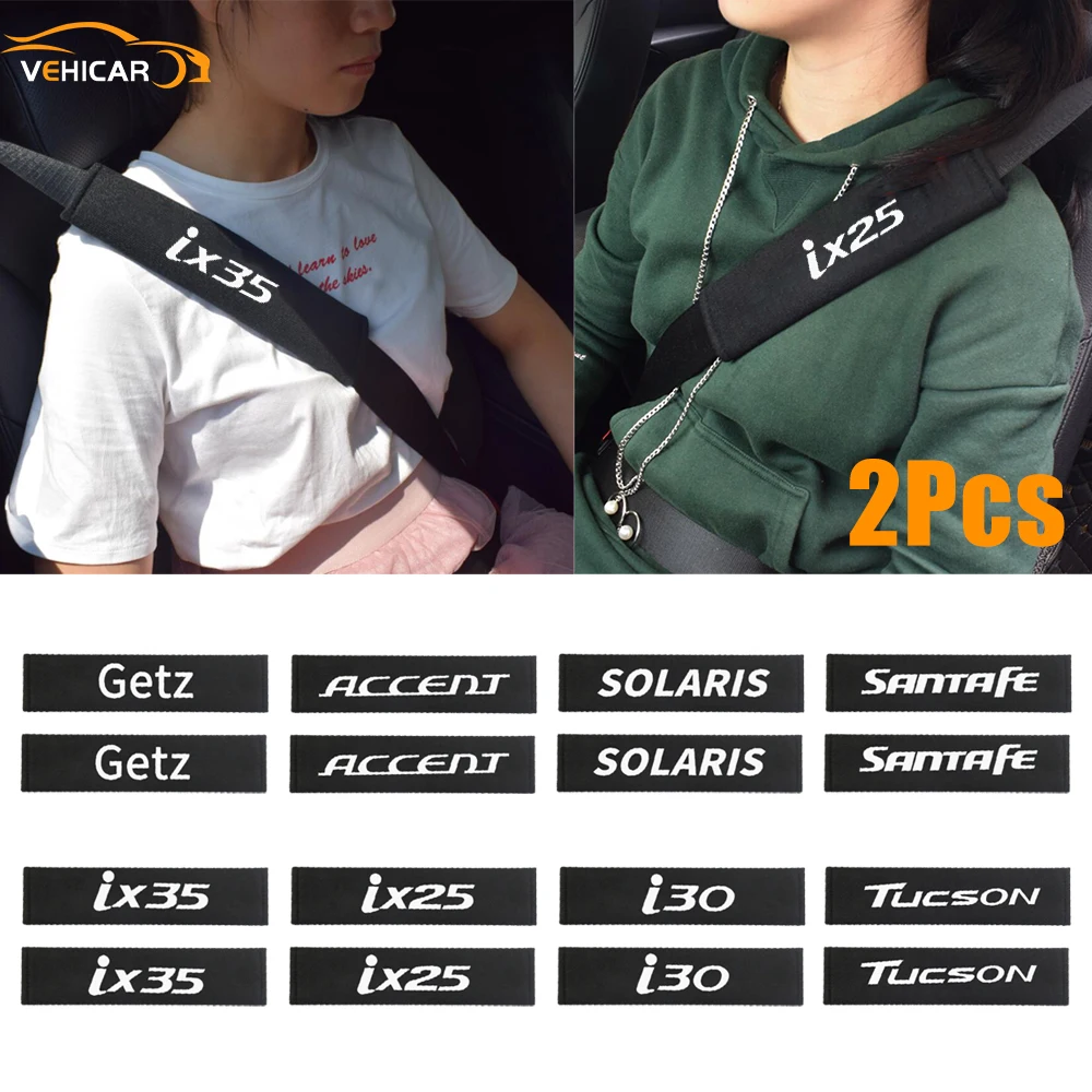 VEHICAR 2PCS Cotton Car Seat Belt Cover Seat Belt Pads For Getz i30 ix25 ix35 Tucson Driver Shoulder Protector Car Accessories
VEHICAR 2PCS Cotton Car Seat Belt Cover Seat Belt Pads For Getz i30 ix25 ix35 Tucson Driver Shoulder Protector Car Accessories