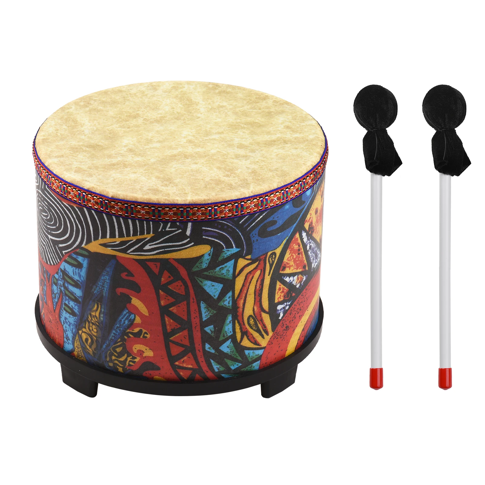 10 Inch Wooden Floor Drum Gathering Carnival Percussion Instrument with 2 Mallets for Kids Children with Percussion Accessaries
10 Inch Wooden Floor Drum Gathering Carnival Percussion Instrument with 2 Mallets for Kids Children with Percussion Accessaries