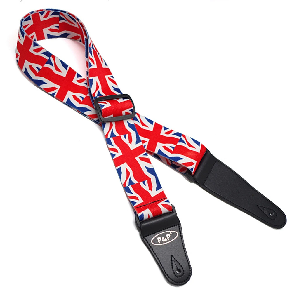 Adjustable Guitar Strap New National Flag USA UK Canada Slash Design Cotton 2' Bass Acoustic Electric Guitar Strap Leather Ends
Adjustable Guitar Strap New National Flag USA UK Canada Slash Design Cotton 2' Bass Acoustic Electric Guitar Strap Leather Ends