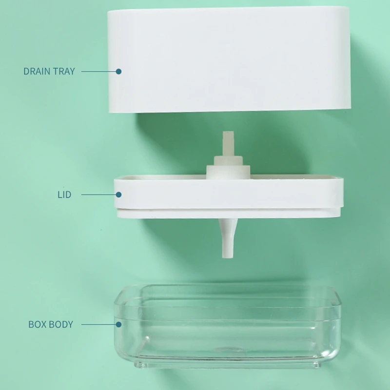 Kitchen Cleaning Soap Box with Sponge Soap Storage Box Kitchen Soap Dispenser Sponge Scrubber Holder Case
Kitchen Cleaning Soap Box with Sponge Soap Storage Box Kitchen Soap Dispenser Sponge Scrubber Holder Case