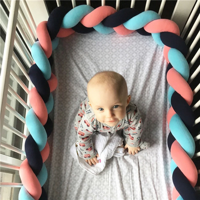 3M Length Newborn Baby Bed Bumper Pure Weaving Plush Knot Crib Bumper Kids Bed Baby Cot Protector Baby Room Decor 
3M Length Newborn Baby Bed Bumper Pure Weaving Plush Knot Crib Bumper Kids Bed Baby Cot Protector Baby Room Decor