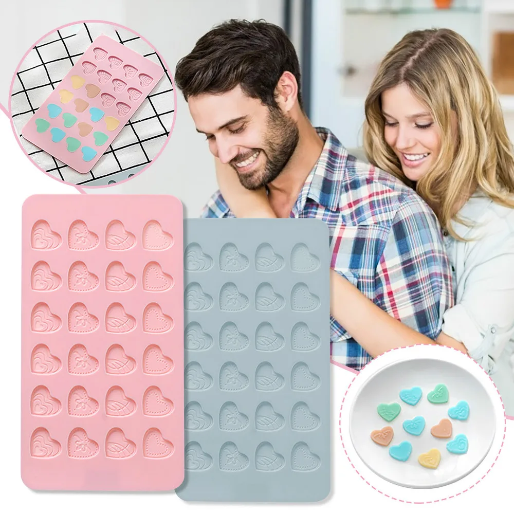 24 Heart Silicone Molds Shaped Cake Mould Baking Shape Love Heart-shaped Home Kitchen Baking Tool
24 Heart Silicone Molds Shaped Cake Mould Baking Shape Love Heart-shaped Home Kitchen Baking Tool