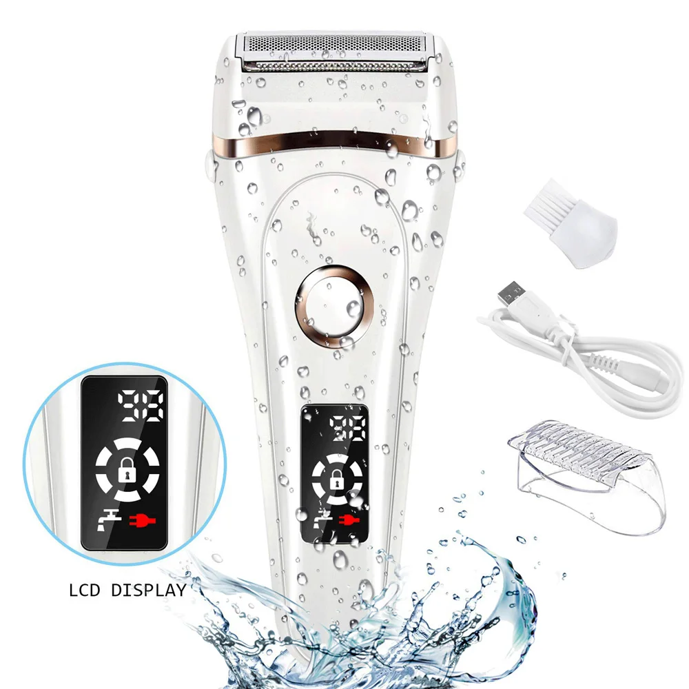 Electric Razor Painless Lady Shaver For Women Bikini Trimmer For Whole Body Waterproof USB Charging LCD Display Wet & Dry Using
Electric Razor Painless Lady Shaver For Women Bikini Trimmer For Whole Body Waterproof USB Charging LCD Display Wet & Dry Using