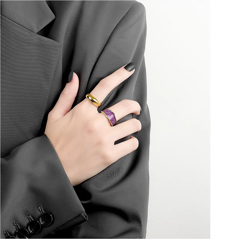 European And American Enamel Drip Glaze Ring Female Korean Fashion Internet Celebrity Personality Simple Cold Wind Ring
European And American Enamel Drip Glaze Ring Female Korean Fashion Internet Celebrity Personality Simple Cold Wind Ring
