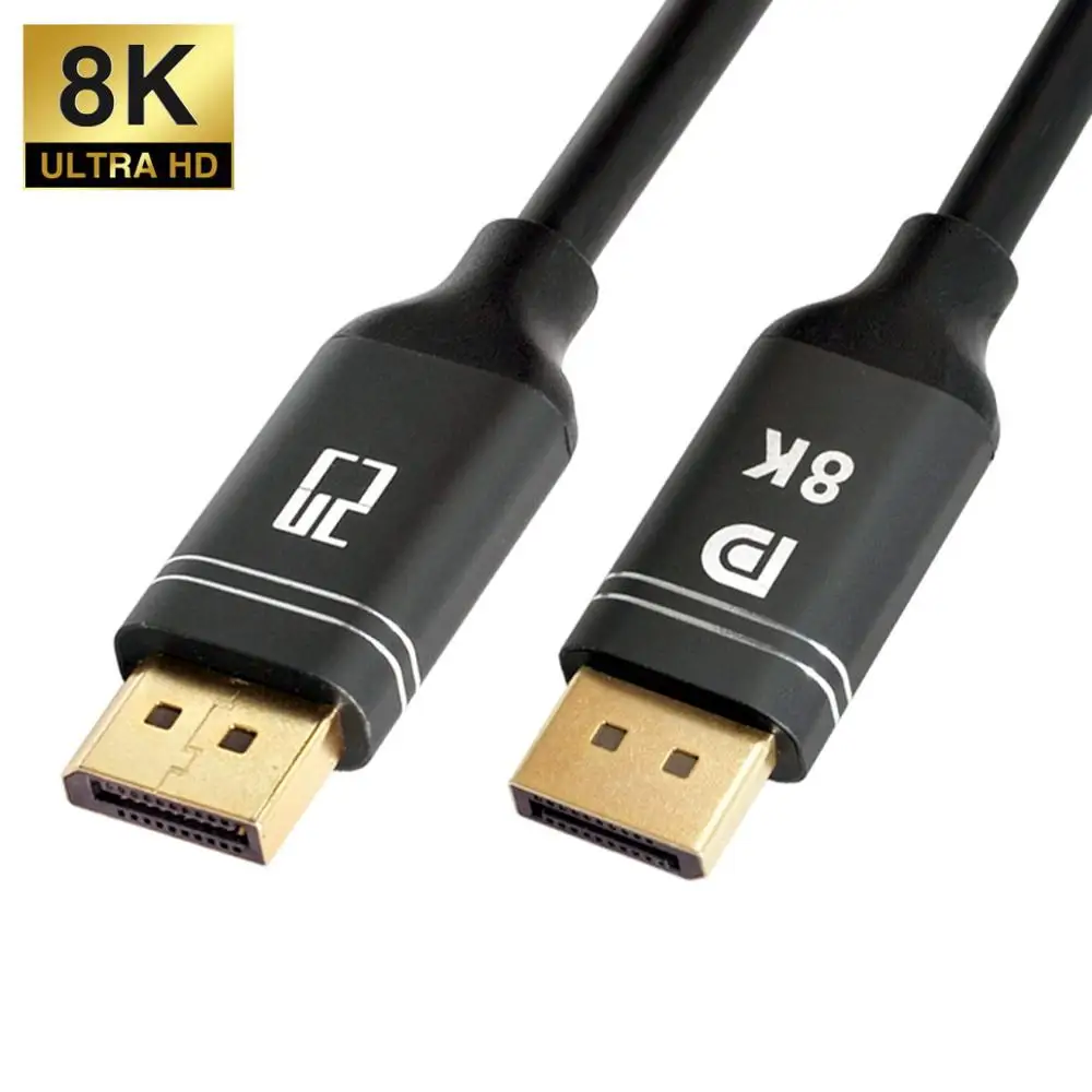 DisplayPort 1.4 DP 1.4v to DP 1.4v Cable 8K 60hz Cable Ultra-HD UHD 4K 144hz 7680*4320 for PC Laptop TV
DisplayPort 1.4 DP 1.4v to DP 1.4v Cable 8K 60hz Cable Ultra-HD UHD 4K 144hz 7680*4320 for PC Laptop TV