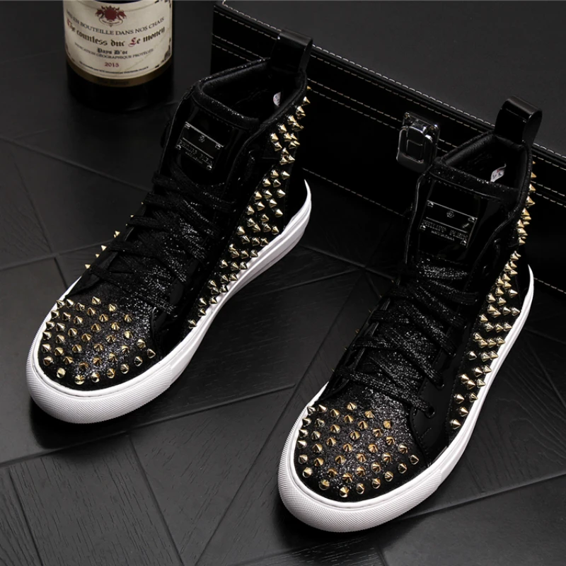 luxury brand Men ankle boots England style casual punk style rivet shoes young platform masculina sapatos
luxury brand Men ankle boots England style casual punk style rivet shoes young platform masculina sapatos