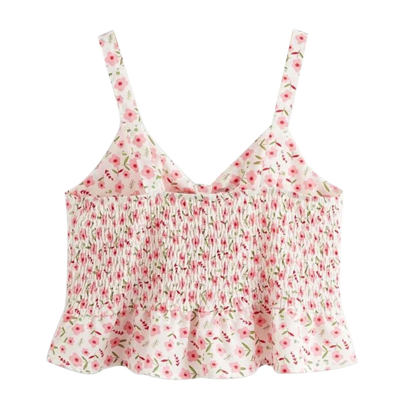 Sweet Flowers Print Camisole Summer Chic Women V-neck Front Lace-up Vest Sleeveless Straps Ruffles Crop Tops Bow Camis 2021
Sweet Flowers Print Camisole Summer Chic Women V-neck Front Lace-up Vest Sleeveless Straps Ruffles Crop Tops Bow Camis 2021