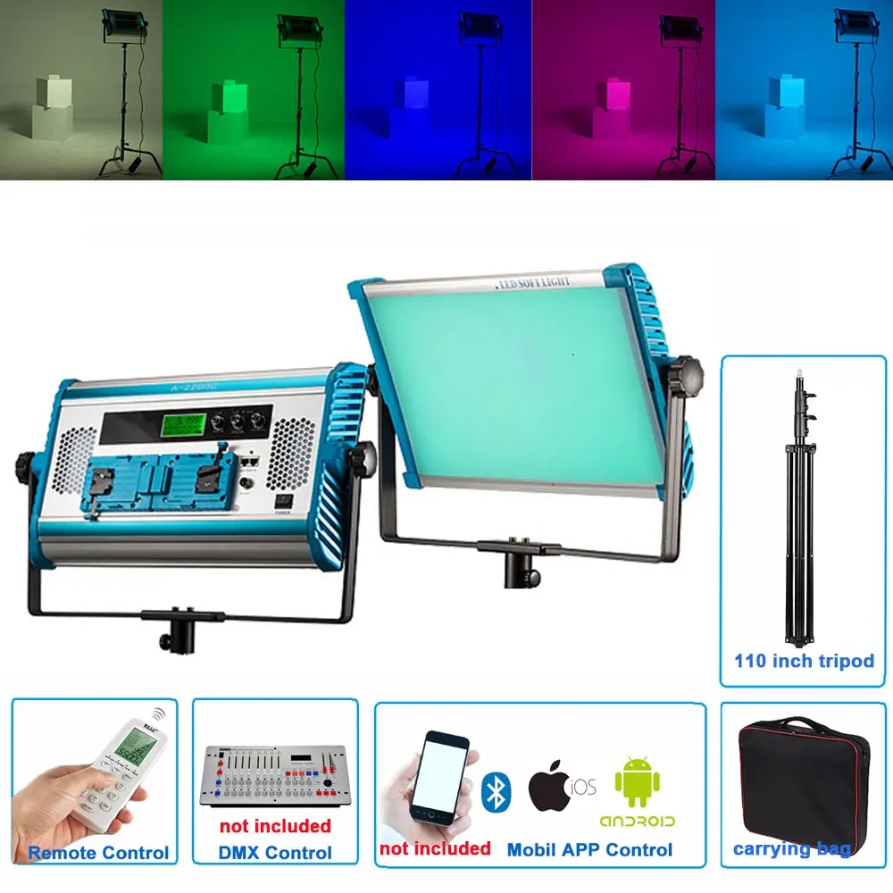 Yidoblo 140w RGB LED Lamp APP & Remote Control RGB Soft LED Lamp Photography Continuous Light Set for Photo Studio Video Film
Yidoblo 140w RGB LED Lamp APP & Remote Control RGB Soft LED Lamp Photography Continuous Light Set for Photo Studio Video Film