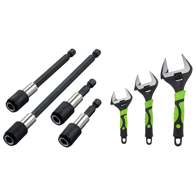 Набор быстросменных держателей для бит, 4 шт., магнитный держатель для бит с шестигранным хвостовиком 1/4 дюйма с регулируемым ключом
Набор быстросменных держателей для бит, 4 шт., магнитный держатель для бит с шестигранным хвостовиком 1/4 дюйма с регулируемым ключом