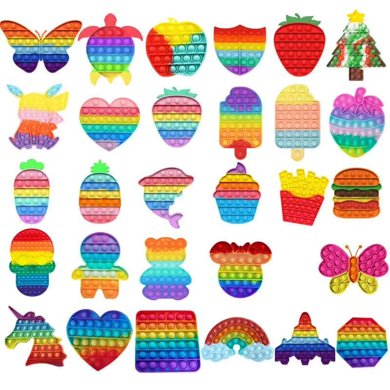 Rainbow Bubble Pops Fidget Kids Toy Sensory Autisim Special Need Its Anti-stress Stress Relief Squishy Fidget Toy Random Color
Rainbow Bubble Pops Fidget Kids Toy Sensory Autisim Special Need Its Anti-stress Stress Relief Squishy Fidget Toy Random Color