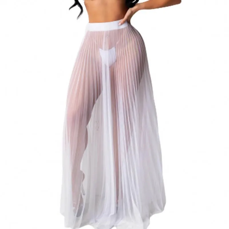Swimsuit Skirt Cover Up Women High Waist Sexy Mesh Pleated Long Skirts Fashion Elegant Beach Swimwear Maxi Dress Bikini Cover Up
Swimsuit Skirt Cover Up Women High Waist Sexy Mesh Pleated Long Skirts Fashion Elegant Beach Swimwear Maxi Dress Bikini Cover Up