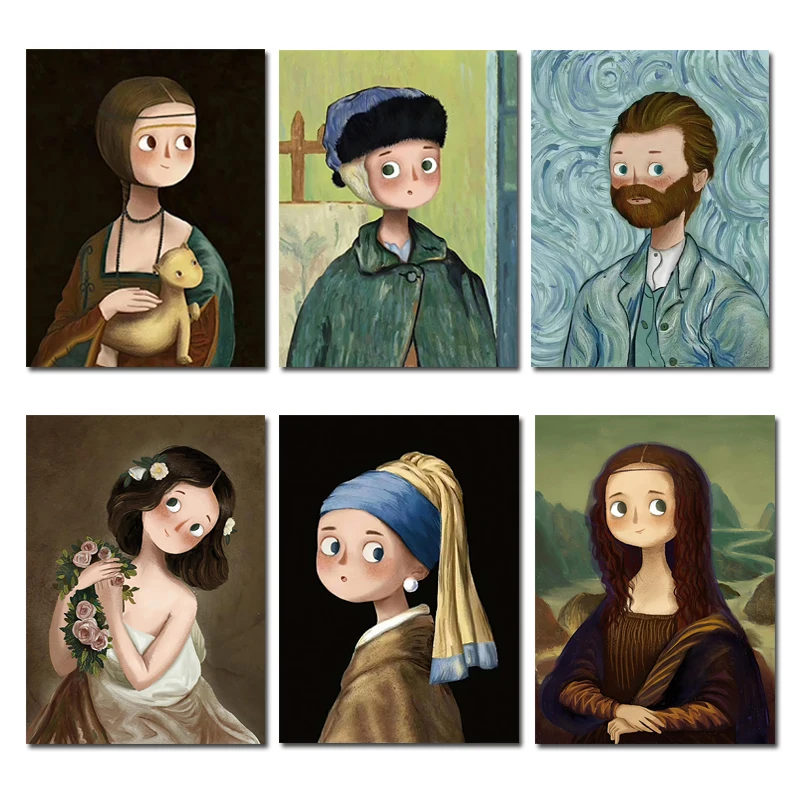 Cute Cartoon Famous Portrait Pictures Art Dropshipping Home Decor Canvas Painting Modern Wall Painting Posters Prints no frame
Cute Cartoon Famous Portrait Pictures Art Dropshipping Home Decor Canvas Painting Modern Wall Painting Posters Prints no frame