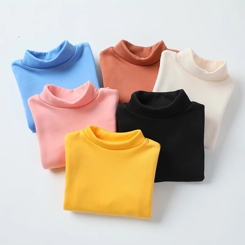 Children's Clothes Bottom T-Shirt Boys Girls Turtleneck Fleece Thick Winter new baby Warm T Shirts Pajamas Tops Sweatshirts
Children's Clothes Bottom T-Shirt Boys Girls Turtleneck Fleece Thick Winter new baby Warm T Shirts Pajamas Tops Sweatshirts