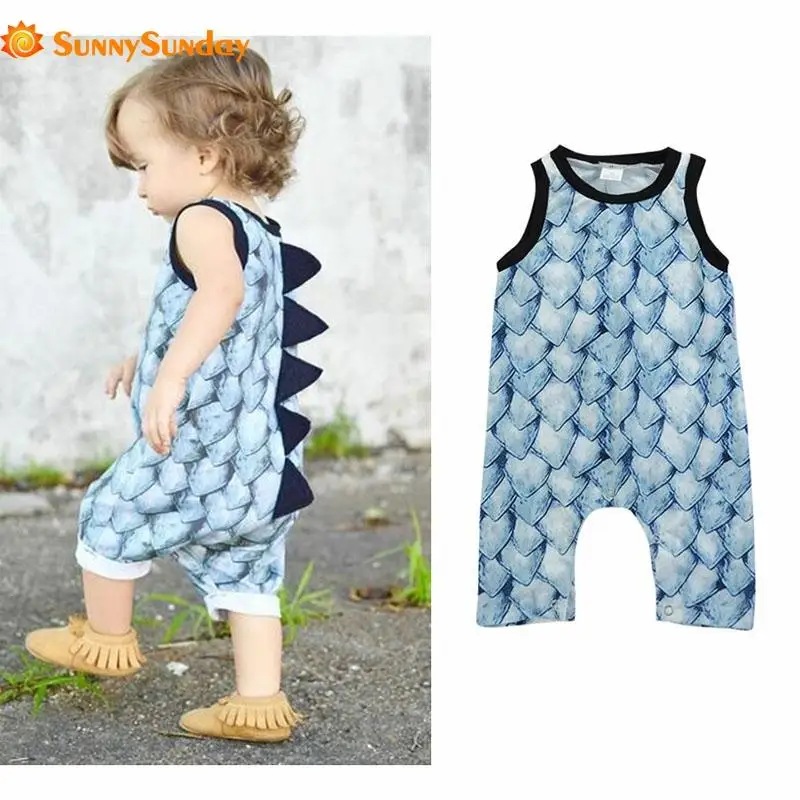 New Fashion Cool Baby Boy Summer Cartoon Dinosaur Sleeveless Romper Print O-Neck Pullover Cotton Rompers For Newborn Fit 6m-24m
New Fashion Cool Baby Boy Summer Cartoon Dinosaur Sleeveless Romper Print O-Neck Pullover Cotton Rompers For Newborn Fit 6m-24m