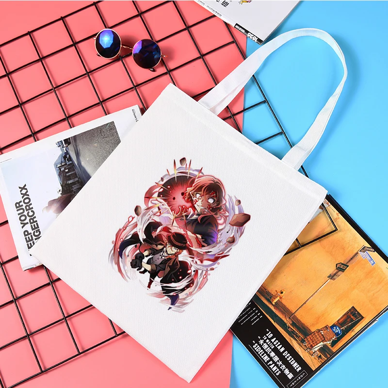 Anime Around Bungou Stray Dogs Shoping Bags Shopper Shoulder Bag Small Canvas Reusable Free Shipping Luxury Women Brand Handbags
Anime Around Bungou Stray Dogs Shoping Bags Shopper Shoulder Bag Small Canvas Reusable Free Shipping Luxury Women Brand Handbags