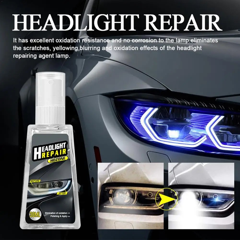 30ml/60ml Car Headlight Refurbishment Repair Agent No Dis-assembly Fluid Lampshade Scratch Repair Polishing Tool With Sponge
30ml/60ml Car Headlight Refurbishment Repair Agent No Dis-assembly Fluid Lampshade Scratch Repair Polishing Tool With Sponge