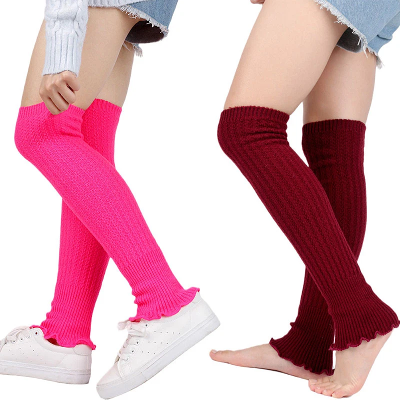 1 Pair Women Leg Warmer Multicolor Knitting Foot Warming Cover Toppers Boot Stockings Over Knee Socks Winter Warm Accessories
1 Pair Women Leg Warmer Multicolor Knitting Foot Warming Cover Toppers Boot Stockings Over Knee Socks Winter Warm Accessories