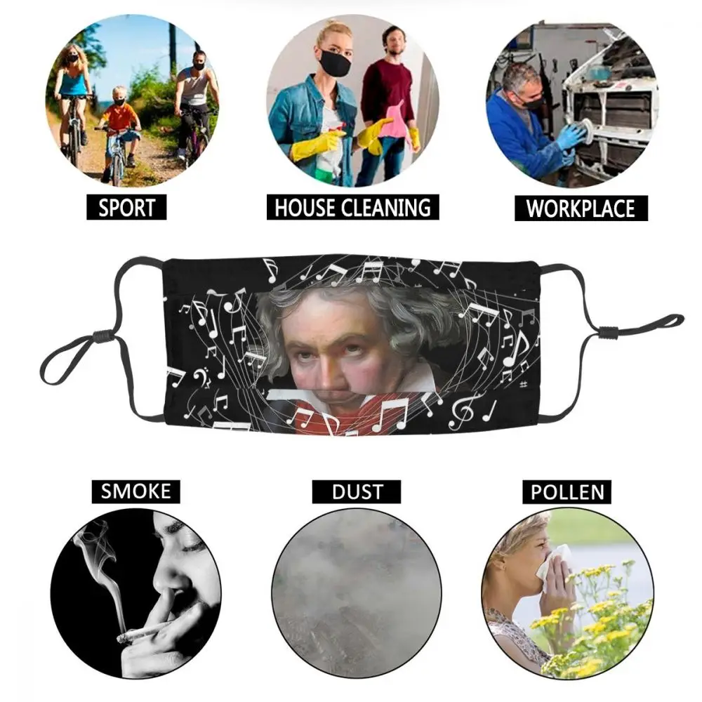 Ludwig Van Beethoven with Music Notes Reusable Mouth Face Mask Anti Haze Anti Dust Protection Cover Respirator Mouth Muffle
Ludwig Van Beethoven with Music Notes Reusable Mouth Face Mask Anti Haze Anti Dust Protection Cover Respirator Mouth Muffle