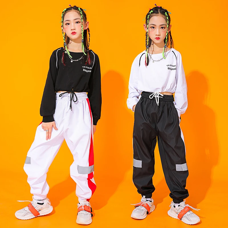 Hip Hop Clothes For Girls Crop Tops Cargo Pants Dancers Costumes Jazz Dance Costumes Street Dance Wear Festival Clothing DN9572 
Hip Hop Clothes For Girls Crop Tops Cargo Pants Dancers Costumes Jazz Dance Costumes Street Dance Wear Festival Clothing DN9572