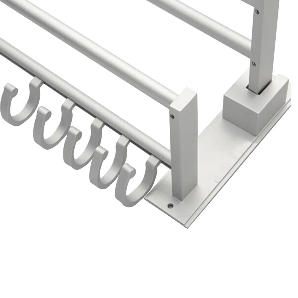 Double Layer Bathroom Kitchen Heavy Duty Towel Rack Wall Mounted Daily Aluminum Rustproof Space Saving Bedroom Easy Install
Double Layer Bathroom Kitchen Heavy Duty Towel Rack Wall Mounted Daily Aluminum Rustproof Space Saving Bedroom Easy Install