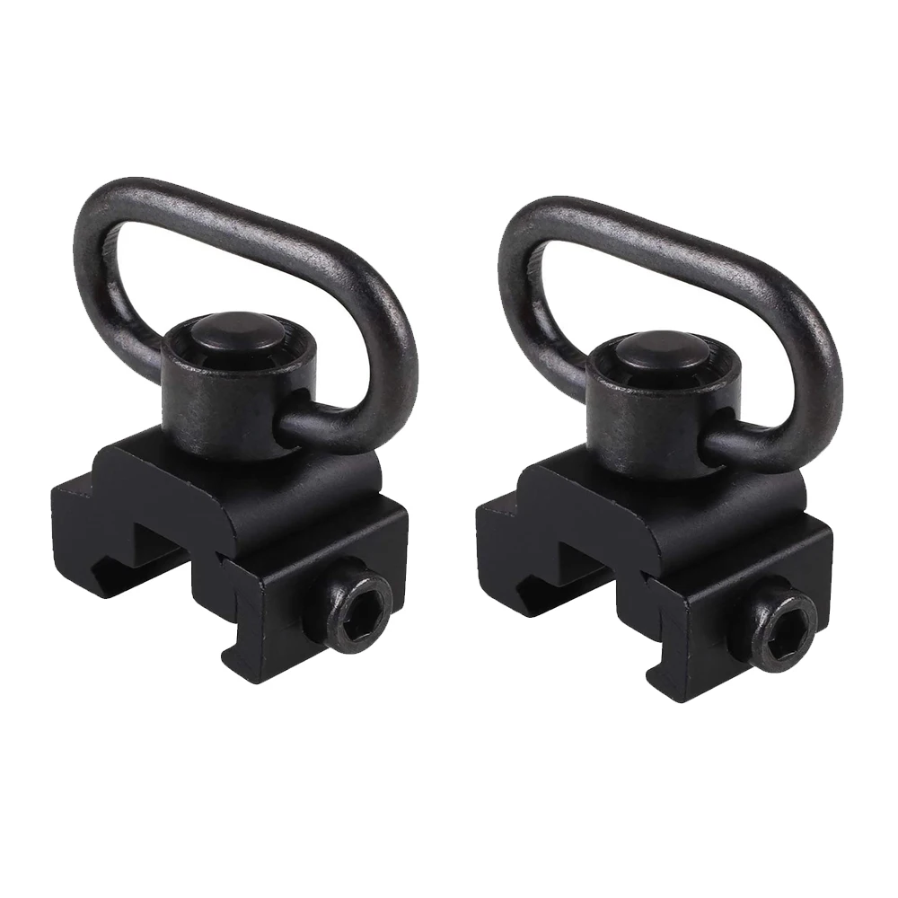QD Sling Swivel Mount with Base Rail Mounted Push Button Rifle Sling Attachment for Picatinny/Weaver Release Sling Loop Ring
QD Sling Swivel Mount with Base Rail Mounted Push Button Rifle Sling Attachment for Picatinny/Weaver Release Sling Loop Ring