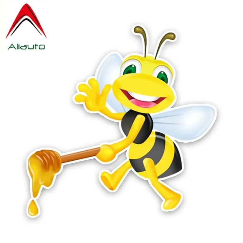 Aliauto забавные автомобильные наклейки пчела держит мед наклейка аксессуары ПВХ