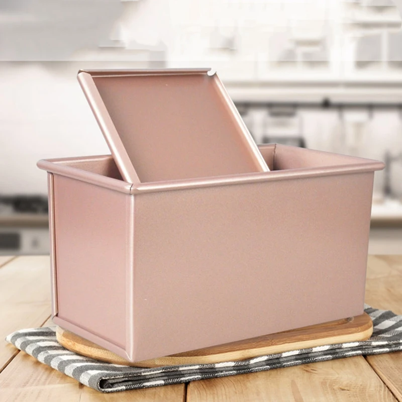 Golden Non-Stick Toast Box Rectangular Toast Mold Aluminum Alloy Toast Box
Golden Non-Stick Toast Box Rectangular Toast Mold Aluminum Alloy Toast Box