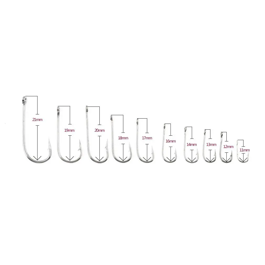 Durable 1 Set 100 Pcs 10 Sizes 3# To 12# Black Silver Fishing Hooks With Hole Carp Fishing Tackle Carry Box
Durable 1 Set 100 Pcs 10 Sizes 3# To 12# Black Silver Fishing Hooks With Hole Carp Fishing Tackle Carry Box