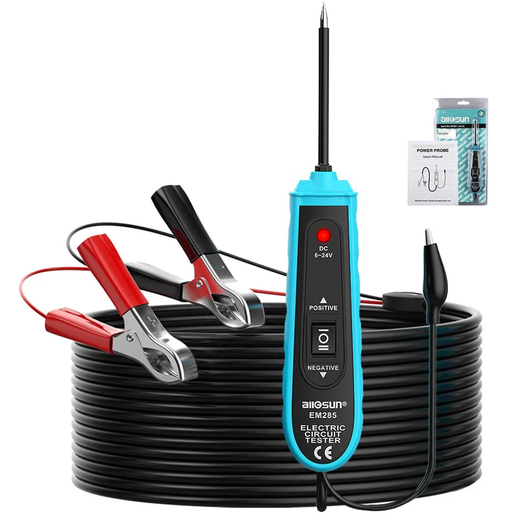 NEW Power Probe Car Electric Circuit Tester Automotive Tools 6-24V with 5m Cable All Sun EM285
NEW Power Probe Car Electric Circuit Tester Automotive Tools 6-24V with 5m Cable All Sun EM285