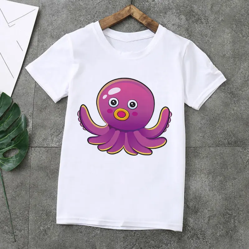 cartoon t shirt for girls tshirt Funny Crab girl t-shirt children Octopus kids clothes boys summert white print graphic t shirts
cartoon t shirt for girls tshirt Funny Crab girl t-shirt children Octopus kids clothes boys summert white print graphic t shirts