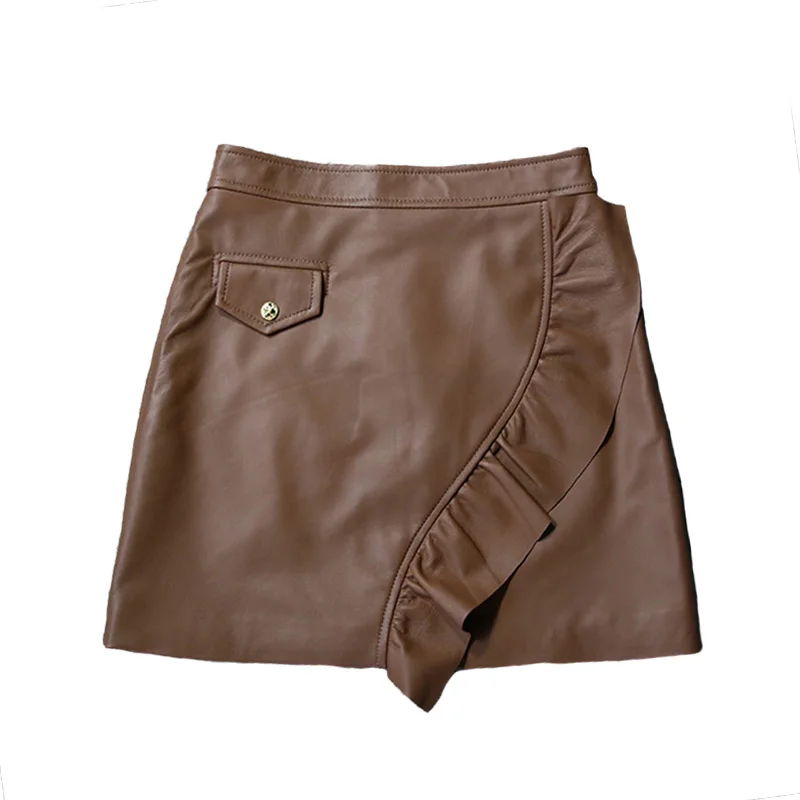 Lady Leather Winter Fashion Trend Skirts Genuine Sheepskin Short Mini Skirt Women 2021 New TF8512
Lady Leather Winter Fashion Trend Skirts Genuine Sheepskin Short Mini Skirt Women 2021 New TF8512