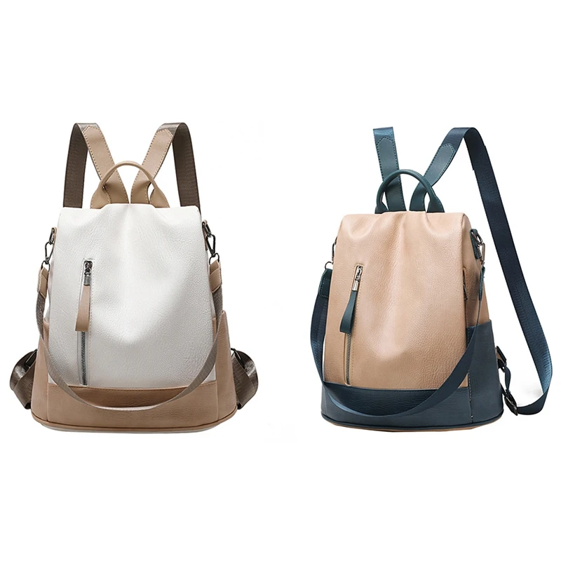 Soft Leather Lady Travel Backpack Leisure All-Match Fashion Anti-Theft Trend School Bag School Bag
Soft Leather Lady Travel Backpack Leisure All-Match Fashion Anti-Theft Trend School Bag School Bag