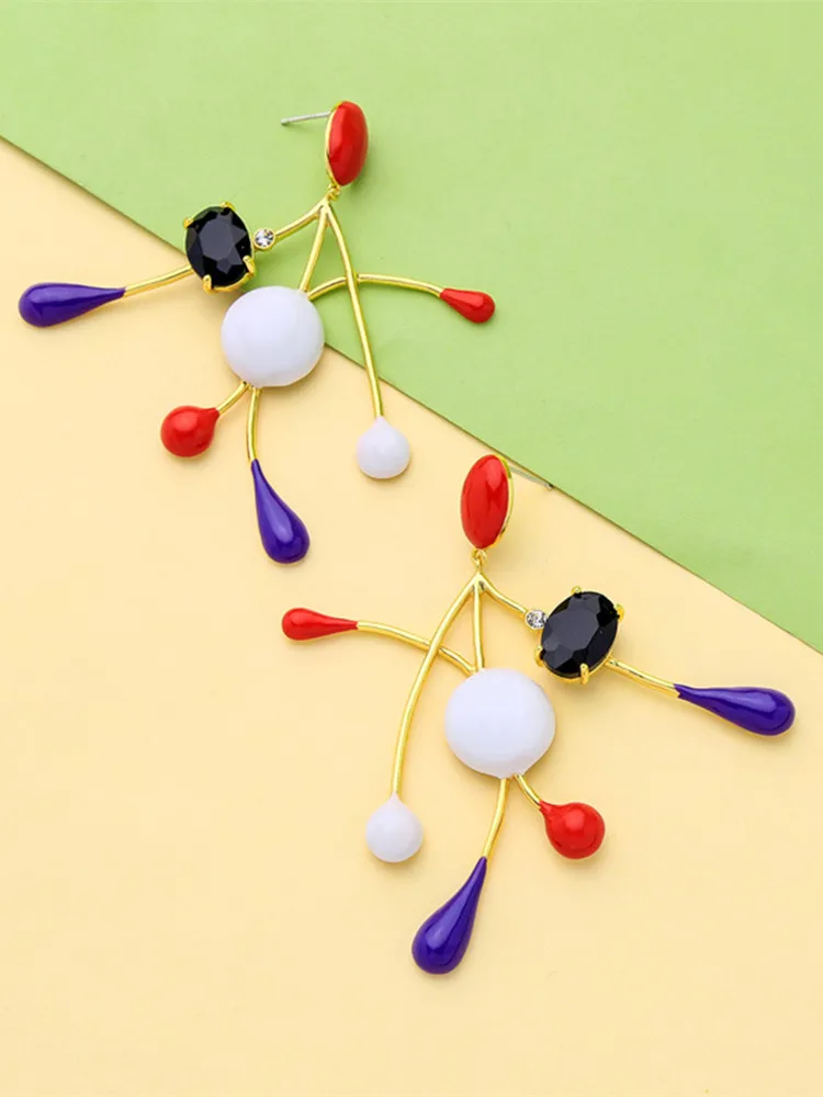 925 Silver Needle Personality Creative Colorful Oil Drop Earrings Female Japanese and Korean Style Fashion Trend Earrings
925 Silver Needle Personality Creative Colorful Oil Drop Earrings Female Japanese and Korean Style Fashion Trend Earrings