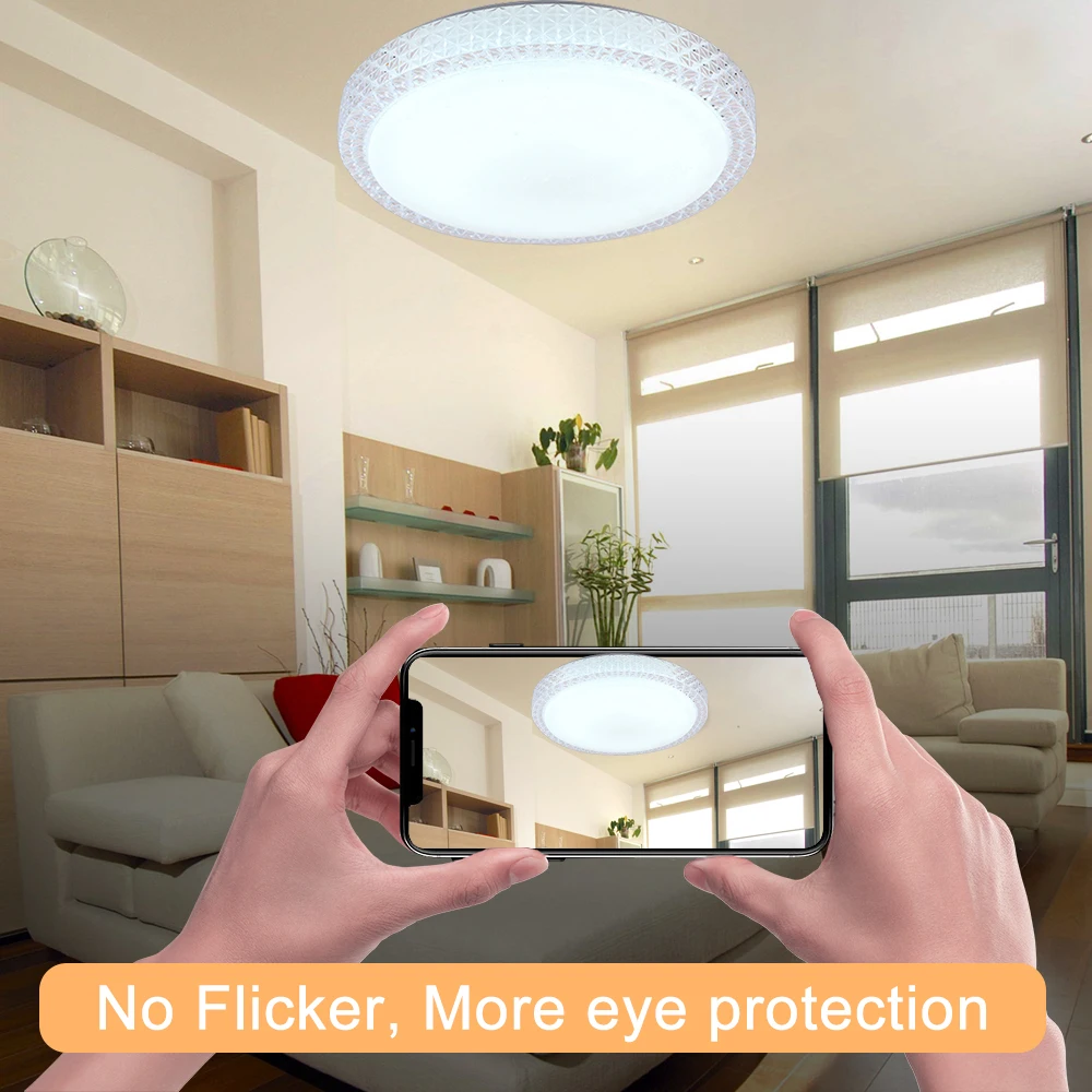 LED Ceiling Light LED Surface Mount Fixture 11.8in Round LED Ceiling Lamp for Living Room Bedroom 24W LED Ceiling Lamp 6500K
LED Ceiling Light LED Surface Mount Fixture 11.8in Round LED Ceiling Lamp for Living Room Bedroom 24W LED Ceiling Lamp 6500K
