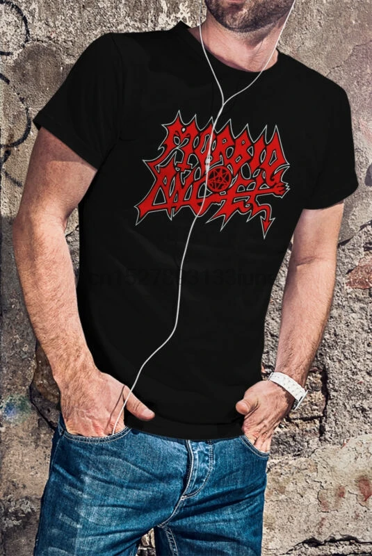 MORBID ANGEL Мужская черная футболка с логотипом метал-группы Entombed Deicide Exhumed | одежда