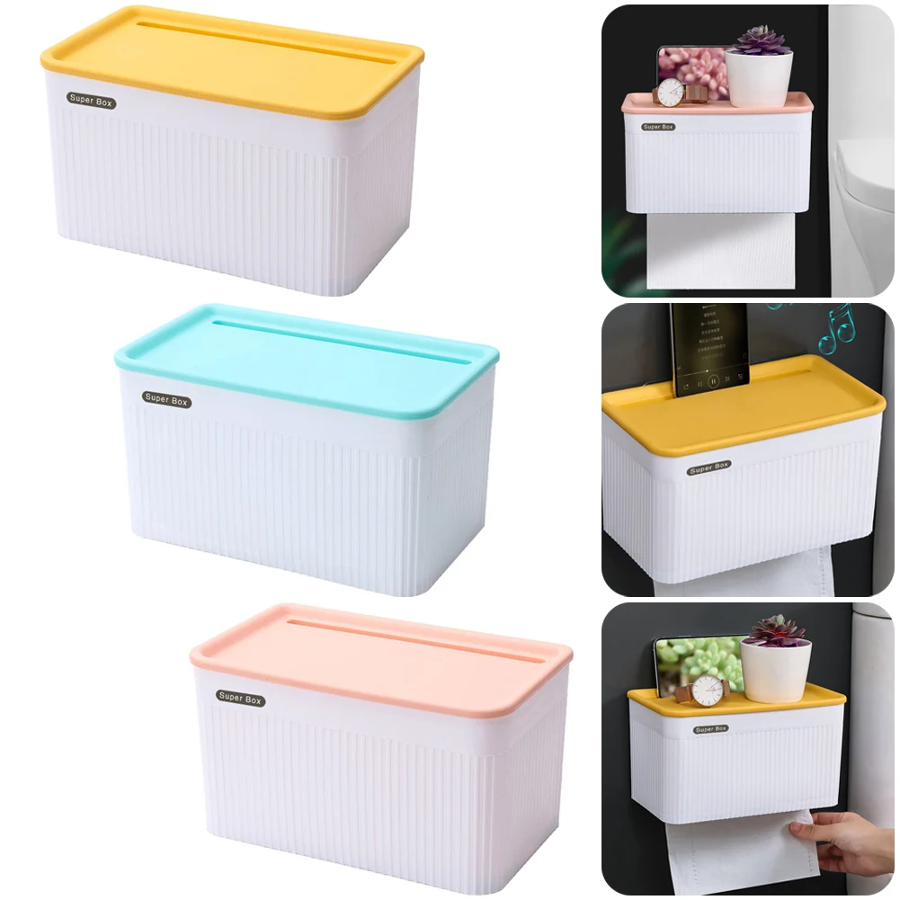 Toilet Paper Holder Waterproof Wall Mounted for Toilet Paper Tray Roll Paper Tube Storage Box Tray Tissue Box Shelf Bathroom
Toilet Paper Holder Waterproof Wall Mounted for Toilet Paper Tray Roll Paper Tube Storage Box Tray Tissue Box Shelf Bathroom
