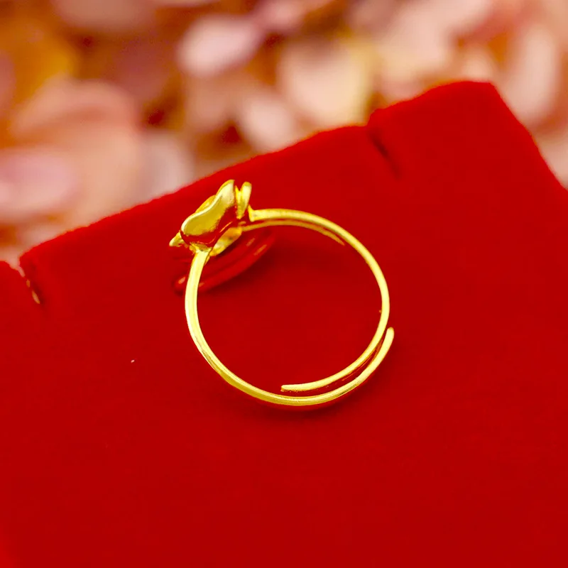 Fashion Classic 18K Gold Ring for Women Wedding Engagement Jewelry Delicate Little Flower Bride Finger Ring Birthday Gift Female
Fashion Classic 18K Gold Ring for Women Wedding Engagement Jewelry Delicate Little Flower Bride Finger Ring Birthday Gift Female