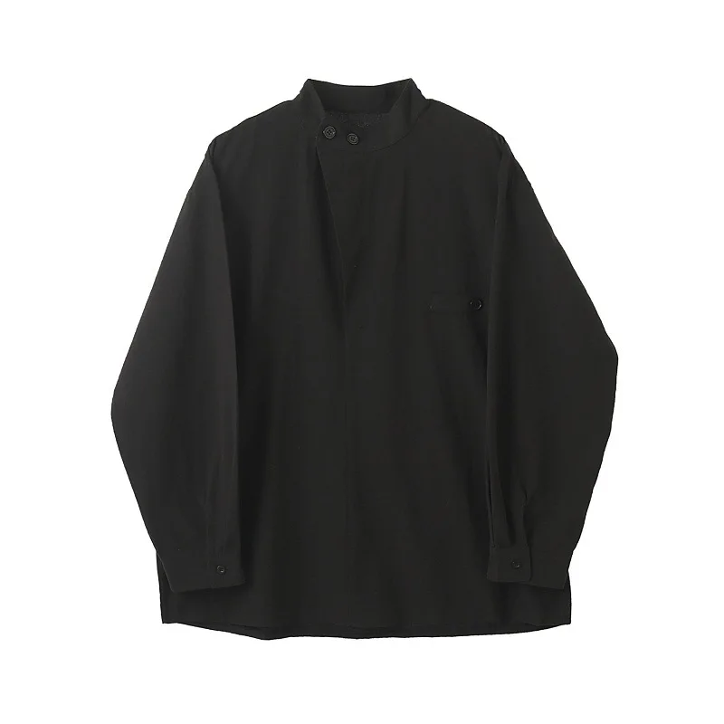 Simple hemp shirt autumn stand collar design loose cold ascetic department long sleeve shirt small linen
Simple hemp shirt autumn stand collar design loose cold ascetic department long sleeve shirt small linen