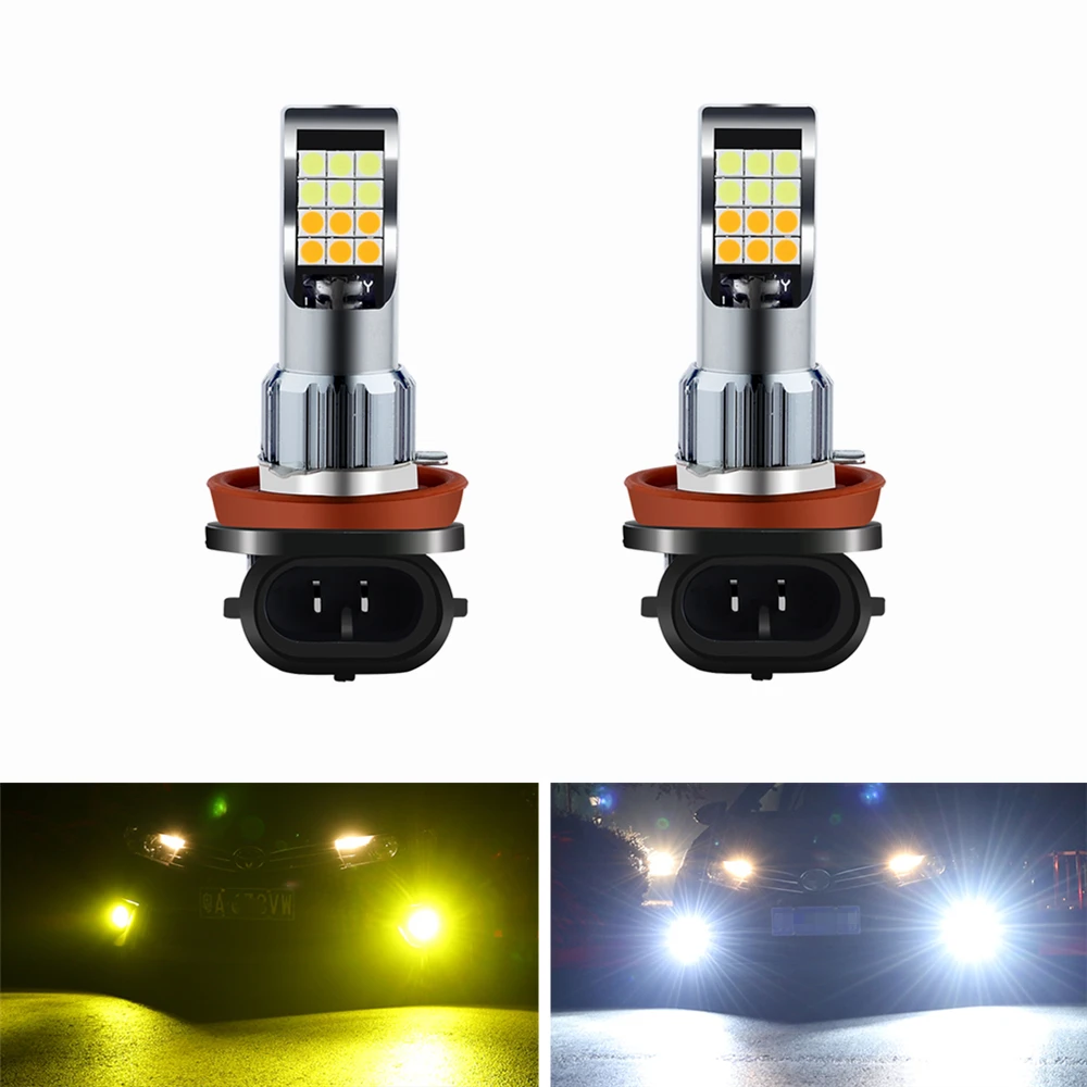 2pc H8 H9 H11 LED Bulbs Dual Color Auto Fog Driving Lamp HB3 HB4 9005 9006 H27 880 881 H3 Car Fog lights White Yellow 12V
2pc H8 H9 H11 LED Bulbs Dual Color Auto Fog Driving Lamp HB3 HB4 9005 9006 H27 880 881 H3 Car Fog lights White Yellow 12V