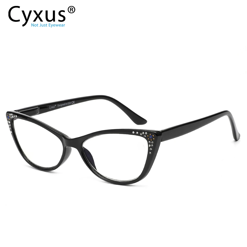 Модные дизайнерские очки для чтения Cyxus, с защитой от синего светильник, в форме кошачьих глаз, прозрачные линзы, женские очки, 2091
Модные дизайнерские очки для чтения Cyxus, с защитой от синего светильник, в форме кошачьих глаз, прозрачные линзы, женские очки, 2091