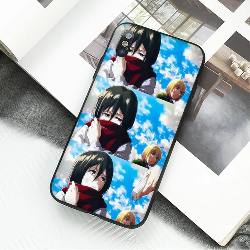 Attack on Titan Mikasa Ackerman Cover Black Soft Shell Phone Case For iPhone 8 7 6 6S Plus 5 5S SE 2020 11 11pro max XR X XS MAX
Attack on Titan Mikasa Ackerman Cover Black Soft Shell Phone Case For iPhone 8 7 6 6S Plus 5 5S SE 2020 11 11pro max XR X XS MAX