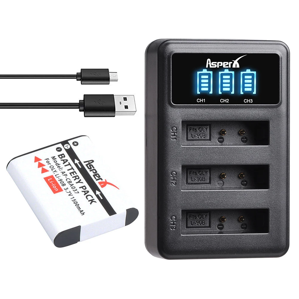 Аккумулятор для фотоаппарата 1500 мАч Li-92B Li 90B + зарядное светодиодный для Olympus Li-90B SH-50 SH-1
Аккумулятор для фотоаппарата 1500 мАч Li-92B Li 90B + зарядное светодиодный для Olympus Li-90B SH-50 SH-1