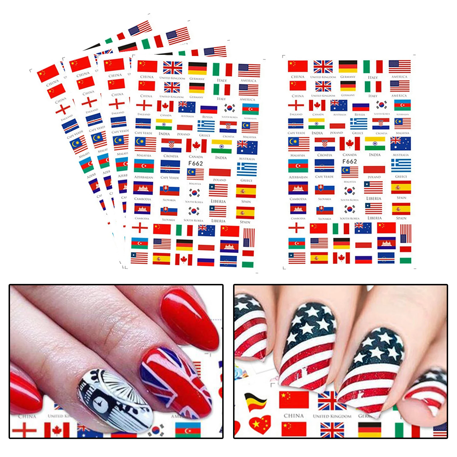 Nail Art Stickers Patriotic Self-Adhesive Nail Decals Flag Nail Decoration for Women Girls DIY Nail Salon, 5 Sheet
Nail Art Stickers Patriotic Self-Adhesive Nail Decals Flag Nail Decoration for Women Girls DIY Nail Salon, 5 Sheet