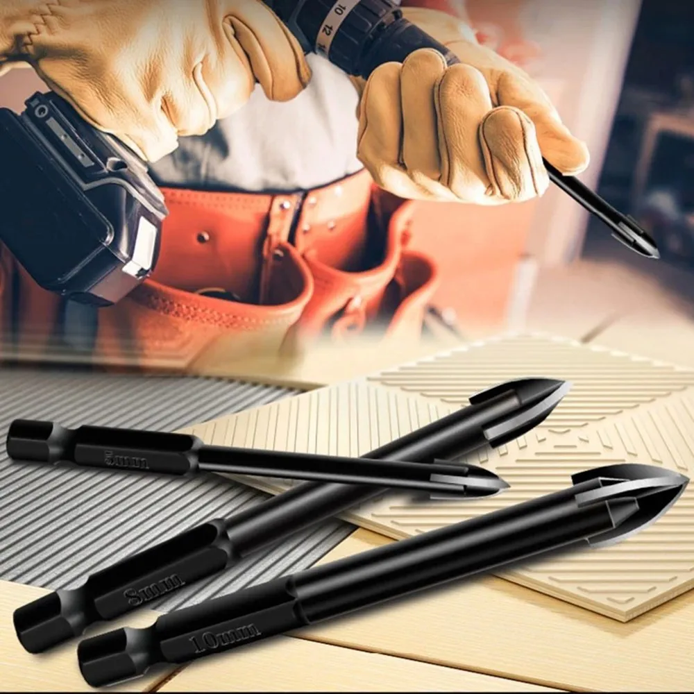 5Pcs Efficient Universal Drilling Tool Multifunctional Cross Alloy Drill Bit Tip Ceramic Brick Wall Hole Open Power Utility Tool
5Pcs Efficient Universal Drilling Tool Multifunctional Cross Alloy Drill Bit Tip Ceramic Brick Wall Hole Open Power Utility Tool