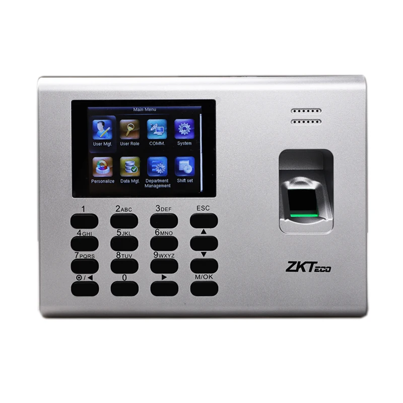 

Встроенный аккумулятор ZKTeco K40, терминал времени посещаемости, простой доступ, управление на нескольких языках, биометрический отпечаток па...
