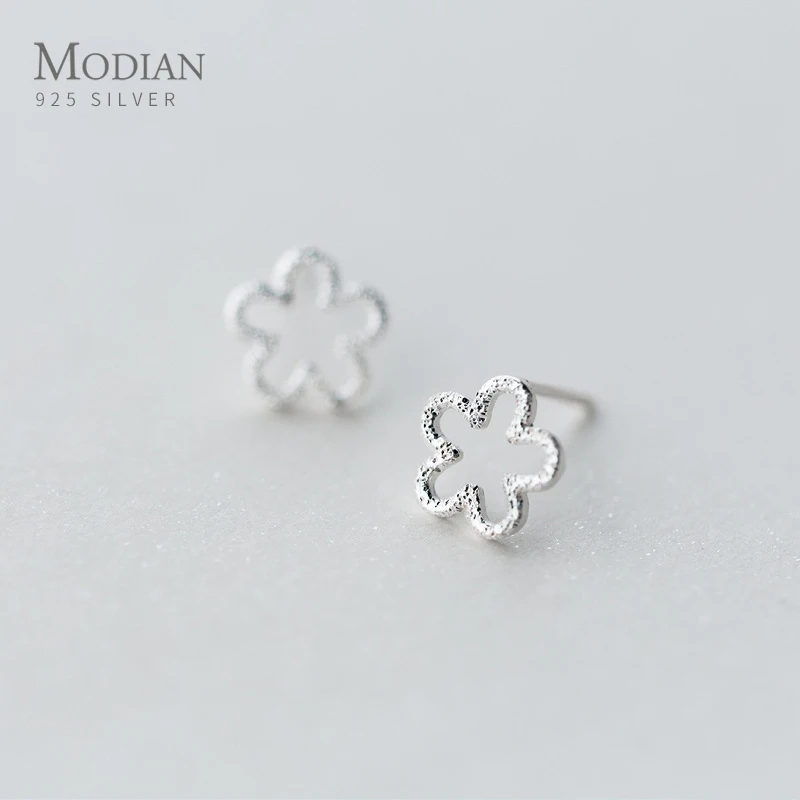 Modian NEW Authentic 925 Sterling Silver Line Vintage Flower Stud Earrings for Women Cute Simple Sterling Silver Jewelry Gift
Modian NEW Authentic 925 Sterling Silver Line Vintage Flower Stud Earrings for Women Cute Simple Sterling Silver Jewelry Gift