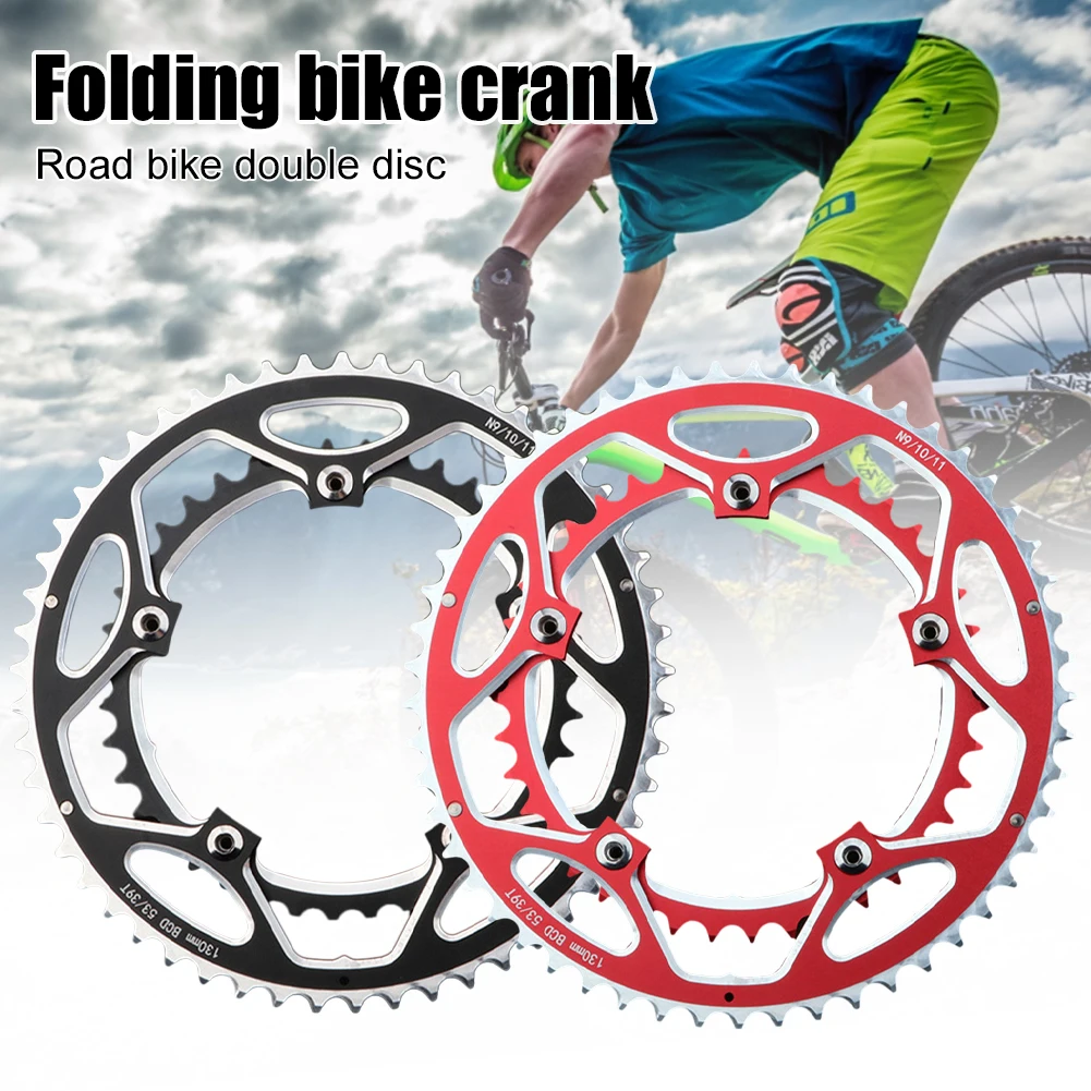 53T-39T Bicycle Chainring Aluminium Alloy Double Round Bike Chainwheel for 9 10 11 Speed Road/Folding Bicycle Accessories
53T-39T Bicycle Chainring Aluminium Alloy Double Round Bike Chainwheel for 9 10 11 Speed Road/Folding Bicycle Accessories