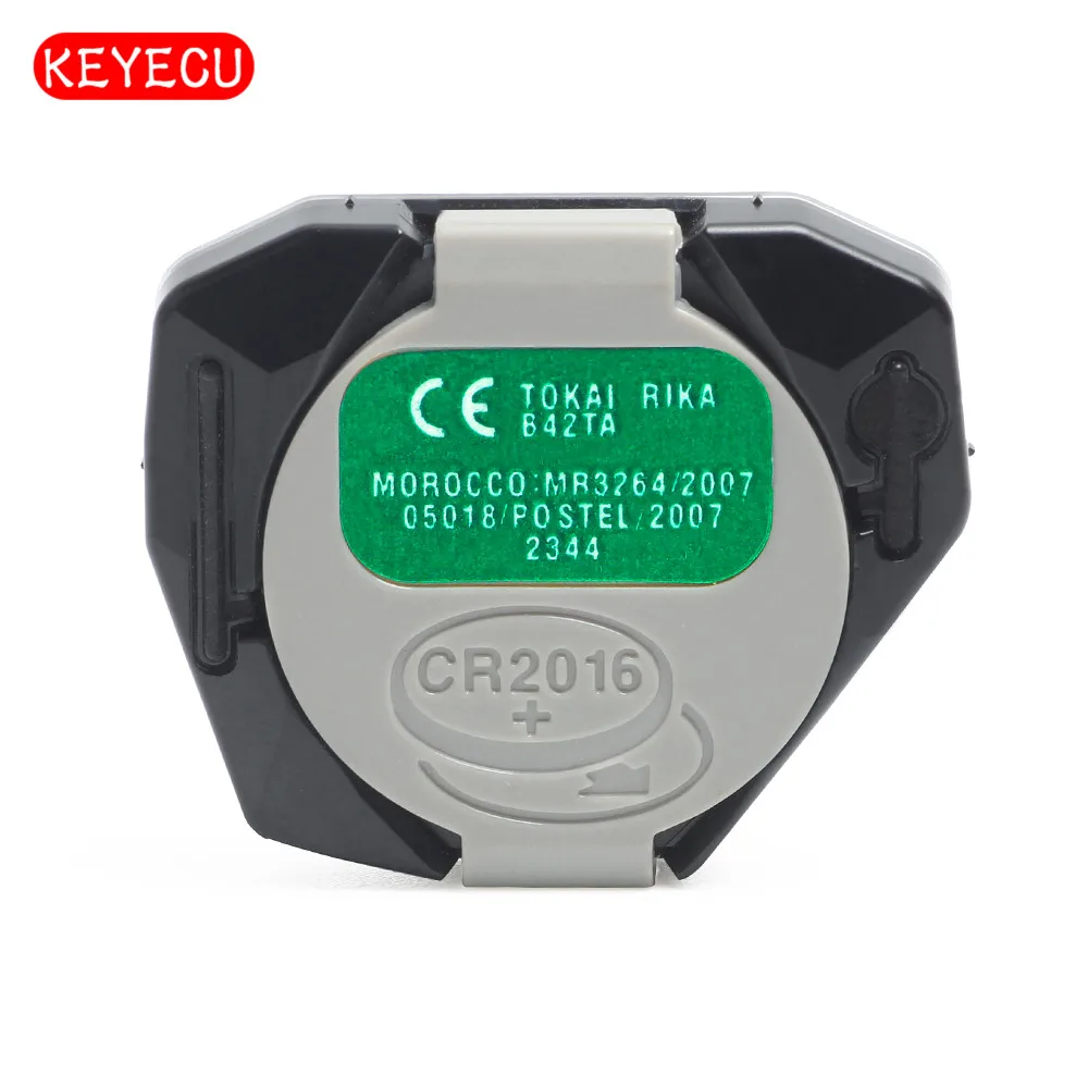 Пульт дистанционного управления Keyecu с 3 кнопками 433 МГц для Toyota FCC ID: B41TA
Пульт дистанционного управления Keyecu с 3 кнопками 433 МГц для Toyota FCC ID: B41TA