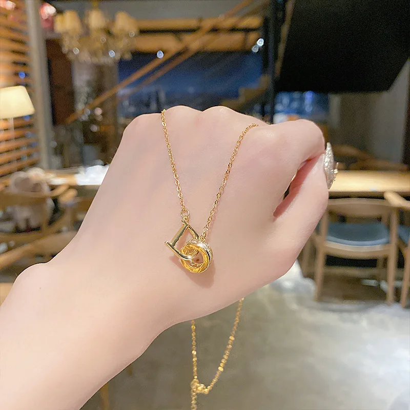 Korean character letters light luxury niche wind necklace INS girls versatile titanium steel clavicle chain fashion pendant orna
Korean character letters light luxury niche wind necklace INS girls versatile titanium steel clavicle chain fashion pendant orna