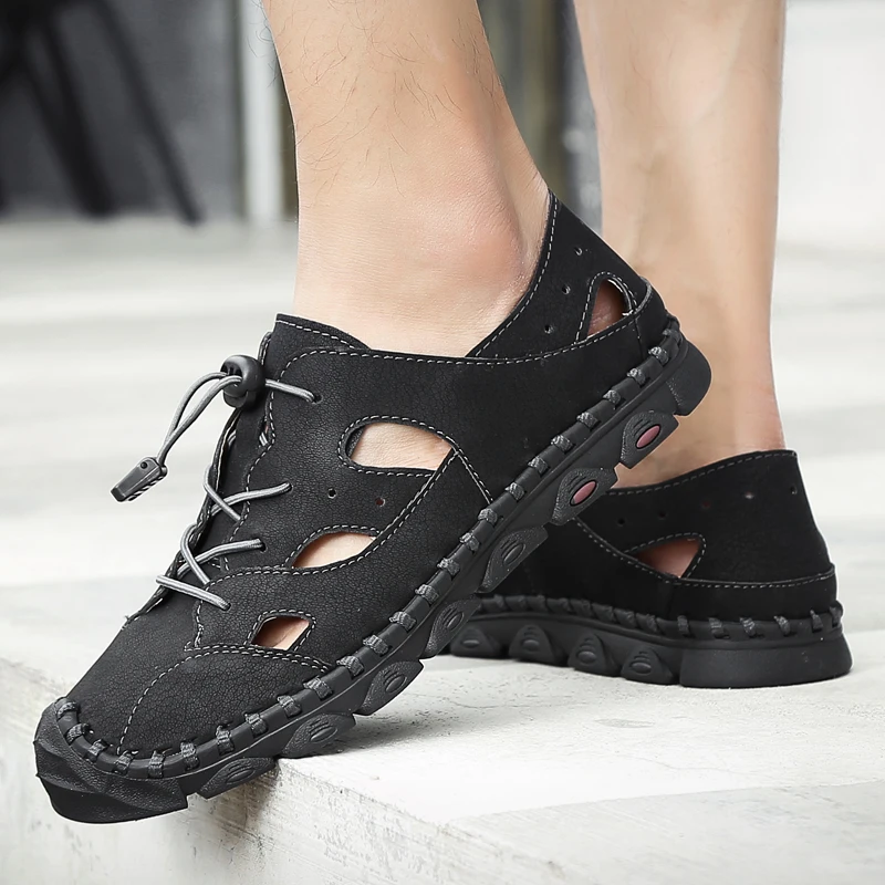 Sandals Outdoor Summer Sandals Men Leather Big Size Sandal Shoes Men's Rubber Roman Male Man Mens Casual 2019 2020 Beach
Sandals Outdoor Summer Sandals Men Leather Big Size Sandal Shoes Men's Rubber Roman Male Man Mens Casual 2019 2020 Beach